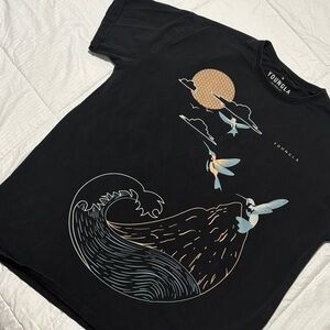 YoungLA Black Tee with Graphic Design